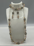 Caged Beads Jewellery Set - Kel’s Lampworked Glass Jewellery & More
