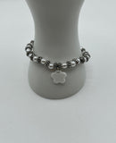 The Silvery Stretch Bracelet - Kel’s Lampworked Glass Jewellery & More