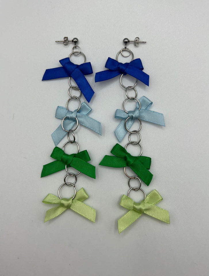 Dainty Bow Studs- Kel’s Lampworked Glass Jewellery & More