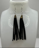 Faux Suede Tassel Earrings - Kel’s Lampworked Glass Jewellery & More