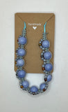 Blue Moon Macrame Necklace - Kel’s Lampworked Glass Jewellery & More