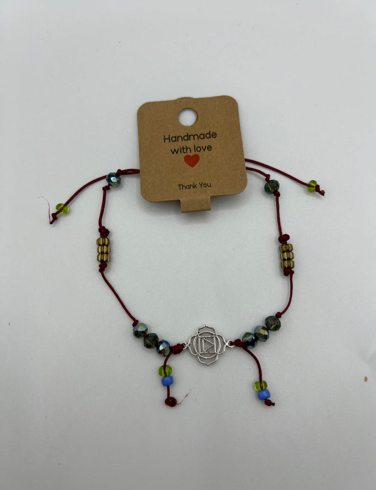Flower Link Knot Bracelet - Kel’s Lampworked Glass Jewellery & More