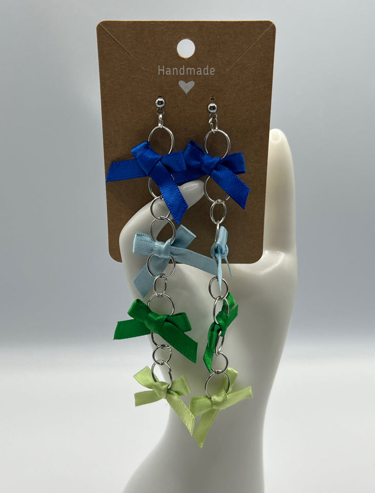 Dainty Bow Studs - Kel’s Lampworked Glass Jewellery & More