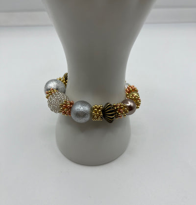 Large To The Small Stretch Bracelet - Kel’s Lampworked Glass Jewellery & More