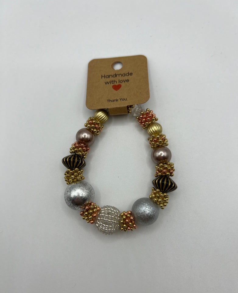 Large To The Small Stretch Bracelet - Kel’s Lampworked Glass Jewellery & More
