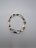 The Faux Glass & Gold Stretch Bracelet - Kel’s Lampworked Glass Jewellery & More