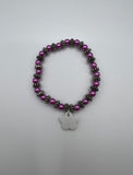 The Flowering Pink Beauty Stretch Bracelet Kel’s Lampworked Glass Jewellery & More