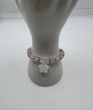 The Faux Glass (Acrylic) & The Pearls W/ A Bit Of Glimmer Stretch Bracelet Kel’s Lampworked Glass Jewellery & More