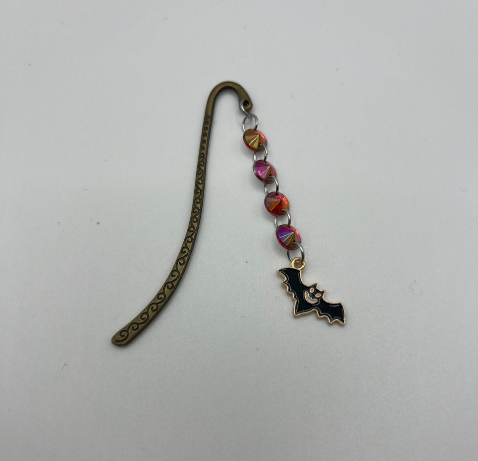 The Antique Bronze Black Bat Bookmark Kel’s Lampworked Glass Jewellery & More