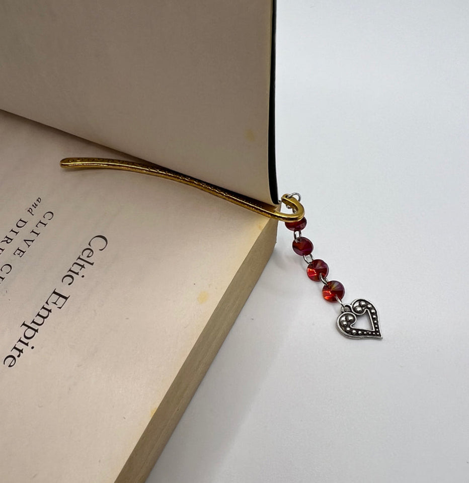 Sweet Heart Bookmark Kel’s Lampworked Glass Jewellery & More