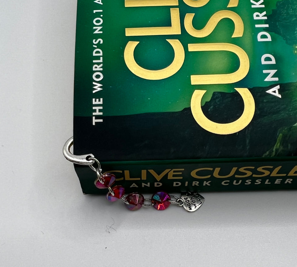 Red Stepping Stone To The Written Heart Bookmark Kel’s Lampworked Glass Jewellery & More