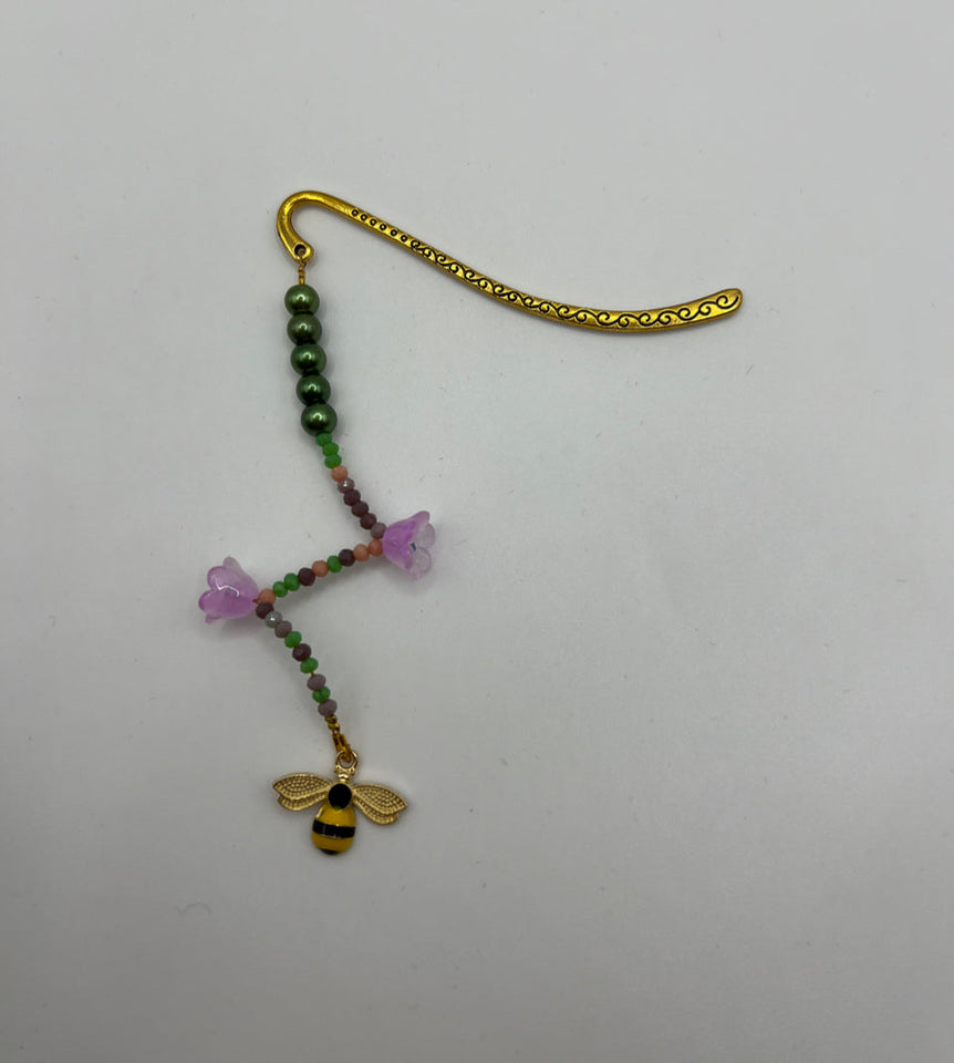 The Flower And Bee Bookmark Kel’s Lampworked Glass Jewellery & More