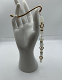 Snowflakes & Gold Bookmark Kel’s Lampworked Glass Jewellery & More