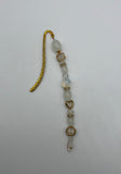 Snowflakes & Gold Bookmark Kel’s Lampworked Glass Jewellery & More