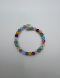 Colour Drops One Wrap Memory Wire Bracelet Kel’s Lampworked Glass Jewellery & More