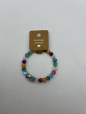 Colour Drops One Wrap Memory Wire Bracelet Kel’s Lampworked Glass Jewellery & More