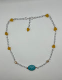 Sea Glass Links Necklace Kel’s Lampworked Glass Jewellery & More