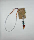 Dichro Leaf Necklace Kel’s Lampworked Glass Jewellery & More