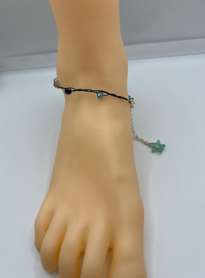 The Braided Shell Anklet Kel’s Lampworked Glass Jewellery & More