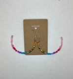 Half Moon Memory Wire Earrings Kel’s Lampworked Glass Jewellery & More