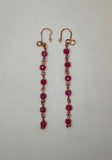 Red With A Hint Of Gold  Earrings Kel’s Lampworked Glass Jewellery & More