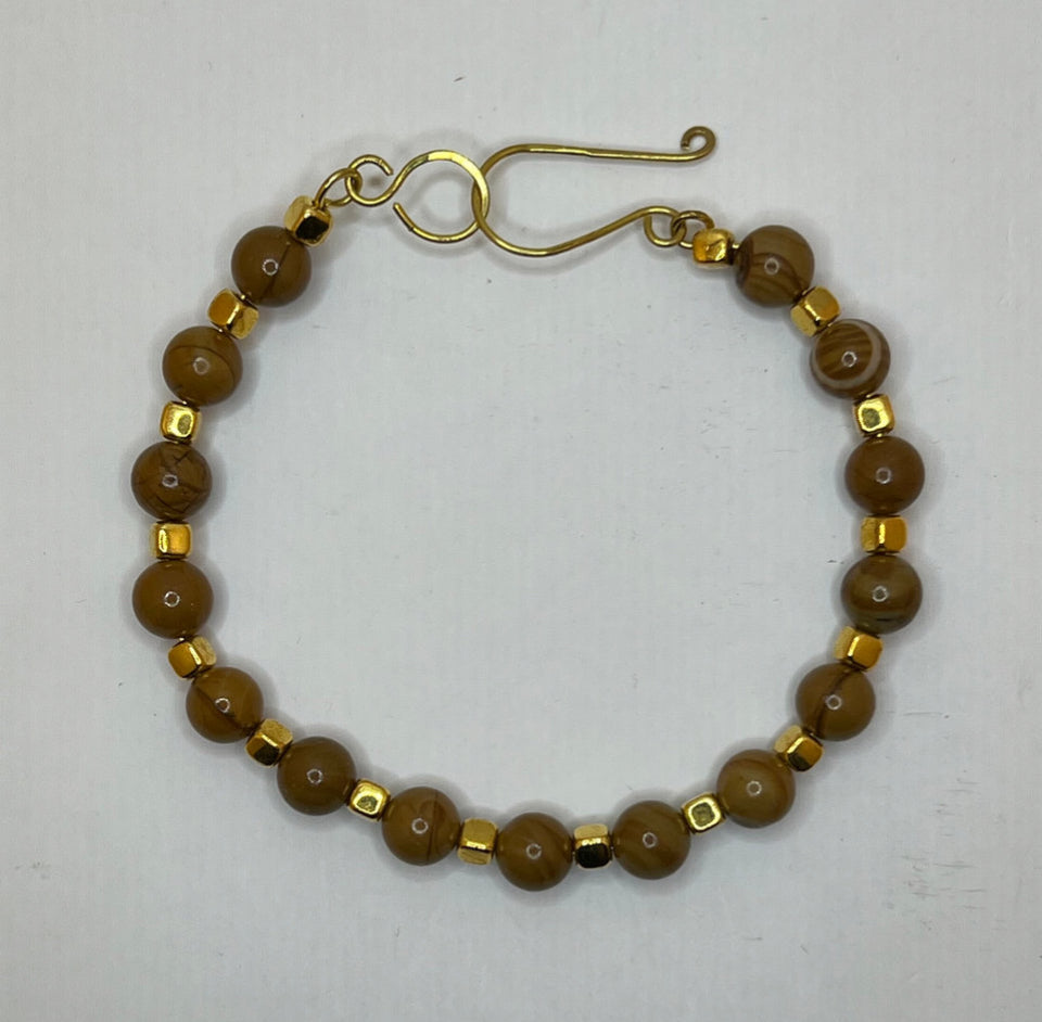Mookaite Bangle Kel’s Lampworked Glass Jewellery & More