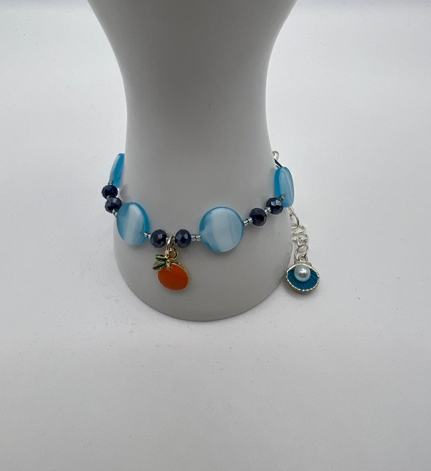 Just Peachy Bracelet Kel’s Lampworked Glass Jewellery & More