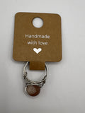 Silver-Plated Quad Band Nested Matte Carnelian Ring Kel’s Lampworked Glass Jewellery & More