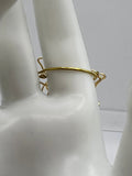 Gold-Plated Single Band Flower Ring Kel’s Lampworked Glass Jewellery & More