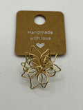 Gold-Plated Single Band Flower Ring Kel’s Lampworked Glass Jewellery & More