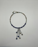 Raindrops Memory Wire Choker. Kel's Lampworked Glass Jewellery & More