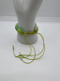 The Grass Is Greener Macrame Bracelet Kel's Lampworked Glass Jewellery & More
