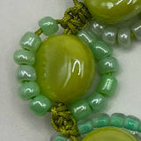 The Grass Is Greener Macrame Bracelet Kel's Lampworked Glass Jewellery & More