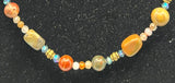 Double Jasper Necklace Kel's Lampworked Glass Jewellery & More