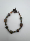 Double Jasper Bracelet Kel's Lampworked Glass Jewellery & More