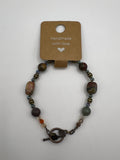 Double Jasper Bracelet Kel's Lampworked Glass Jewellery & More