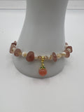 Strawberry & Shell Bracelet Kel's Lampworked Glass Jewellery & More