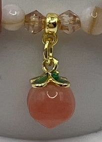 Strawberry & Shell Bracelet Kel's Lampworked Glass Jewellery & More