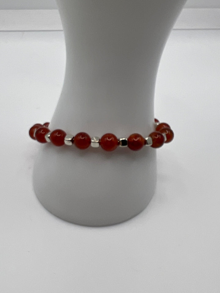 Carnelian Bangle Kel's Lampworked Glass Jewellery & More