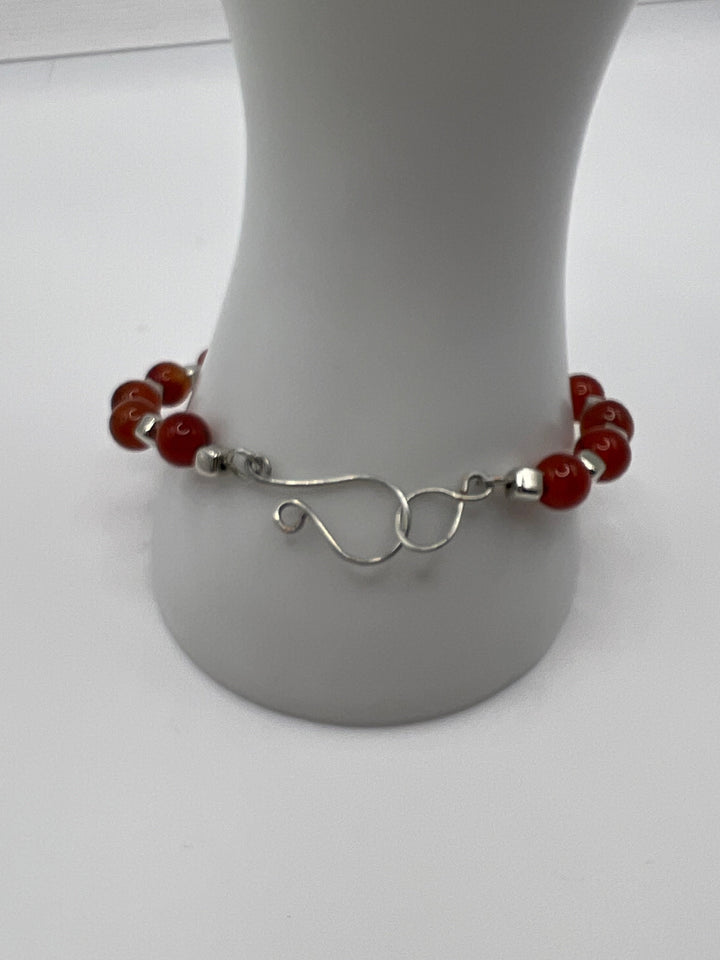 Carnelian Bangle Kel's Lampworked Glass Jewellery & More