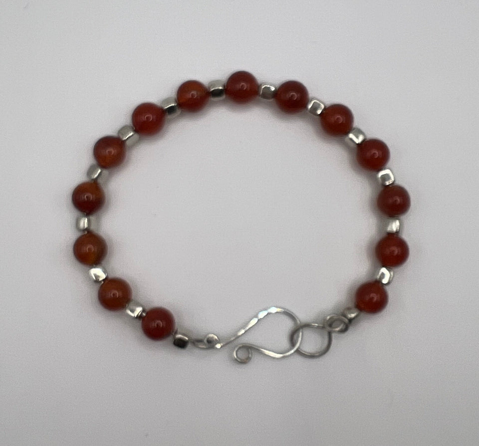Carnelian Bangle Kel's Lampworked Glass Jewellery & More