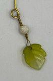 “U” Leaf Earrings Kel's Lampworked Glass Jewellery & More