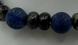 Sodalite & Labradorite Stretch Bracelet Kel's Lampworked Glass Jewellery & More