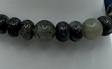 Sodalite & Labradorite Stretch Bracelet Kel's Lampworked Glass Jewellery & More