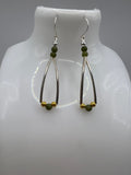 Mixed Metal Delight Earrings Kel's Lampworked Glass Jewellery & More