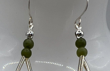 Mixed Metal Delight Earrings Kel's Lampworked Glass Jewellery & More