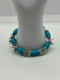 Blue Magnesite Butterfly Bracelet Kel's Lampworked Glass Jewellery & More