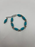 Blue Magnesite Butterfly Bracelet Kel's Lampworked Glass Jewellery & More