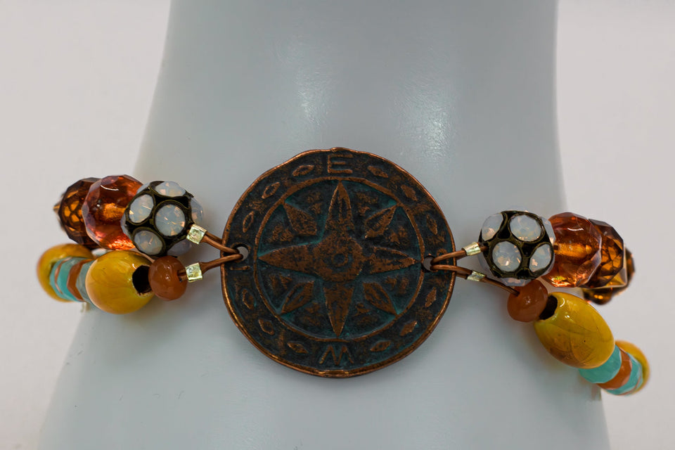 In The Right Direction Bracelet Kel's Lampworked Glass Jewellery & More