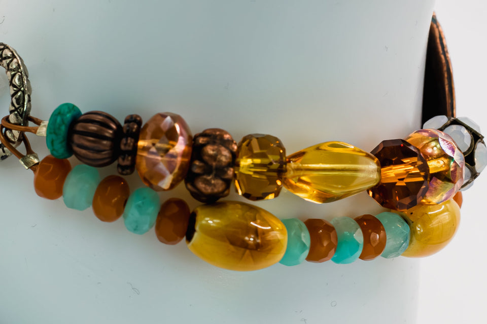 In The Right Direction Bracelet Kel's Lampworked Glass Jewellery & More